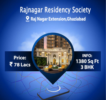 3 BHK Flat for Sale in Raj Nagar Extension, Ghaziabad