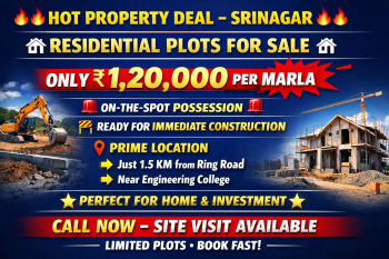  Residential Plot for Sale in Palpora, Srinagar