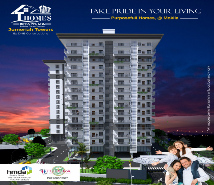 3 BHK Apartment 1840 Sq.ft. for Sale in Mokila, Hyderabad