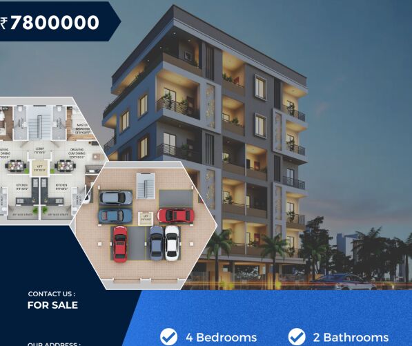 3 BHK Apartment 1200 Sq.ft. for Sale in Godhani, Nagpur