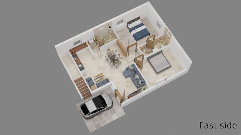 2 BHK House 3 Cent for Sale in Adoni, Kurnool
