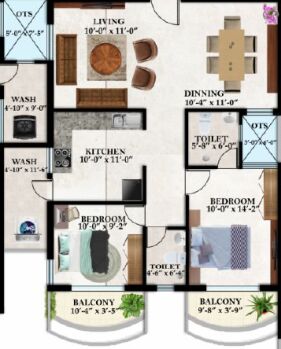 2 BHK Flat for Sale in Bazar Ward, Chandrapur