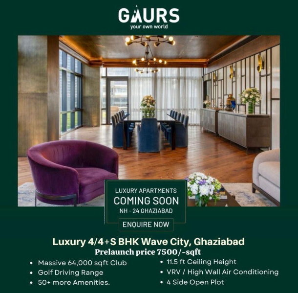 4 BHK Apartment 2200 Sq.ft. for Sale in Wave City, Ghaziabad