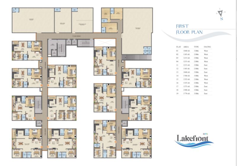 2 BHK Apartment 1185 Sq.ft. for Sale in Hafeezpet, Hyderabad