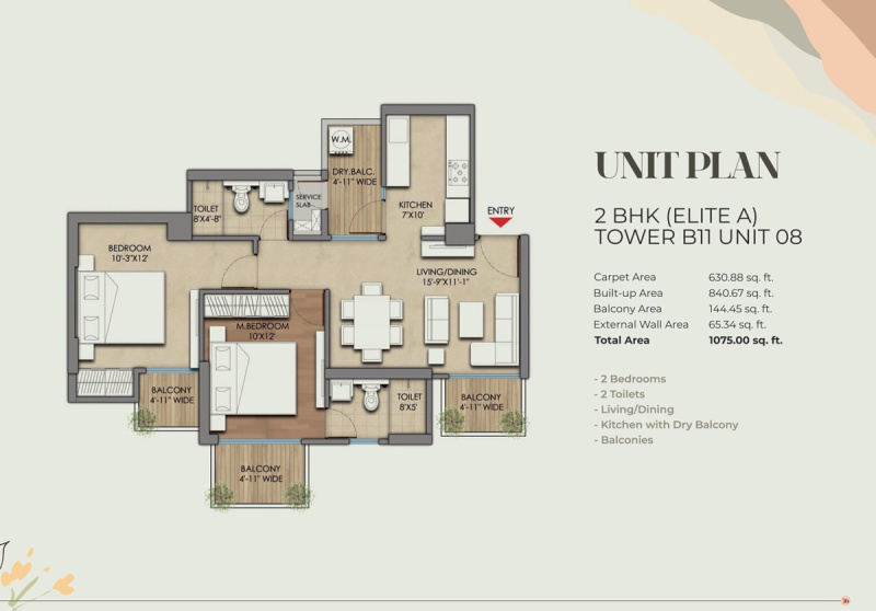 2 BHK Apartment 840 Sq.ft. for Sale in Siddharth  Vihar, Ghaziabad