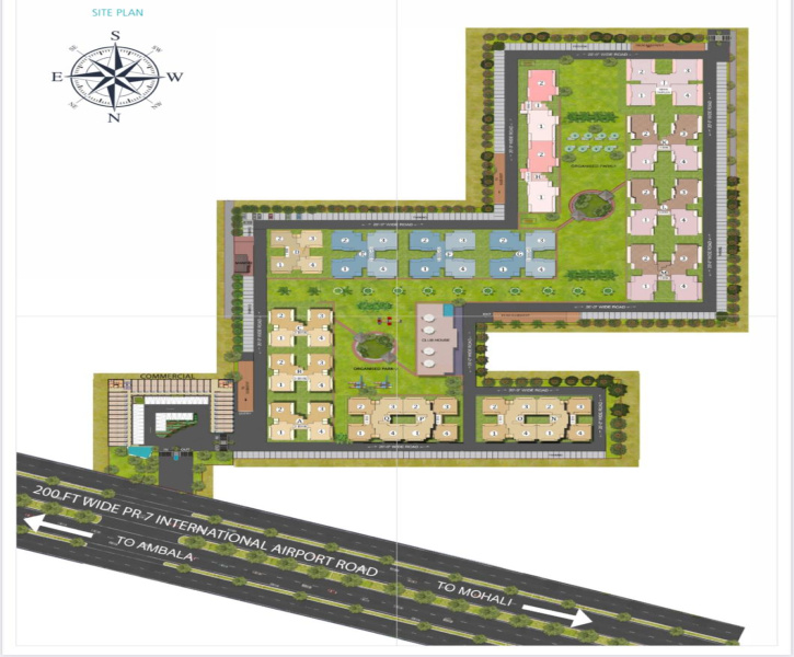 4 BHK Apartment 3130 Sq.ft. for Sale in Airport Road, Zirakpur