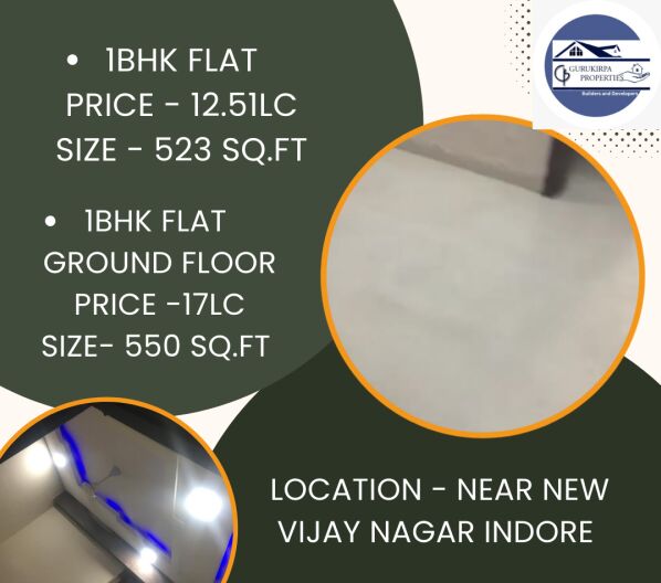 1 BHK House 625 Sq.ft. for Sale in Bhawrasla, Indore