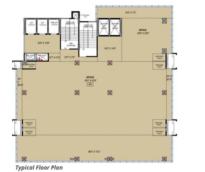  Office Space 5443 Sq.ft. for Rent in Koregaon Park Annexe, Pune