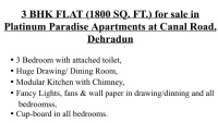 3 BHK Flat for Sale in Canal Road, Dehradun