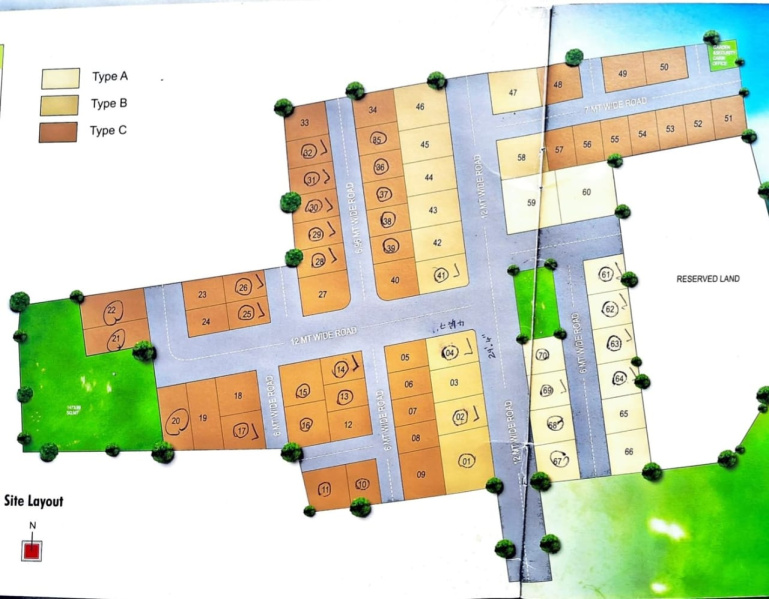  Residential Plot 1290 Sq.ft. for Sale in Piplag, Nadiad