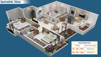 3 BHK Flat for Sale in Hazari Pahad, Nagpur