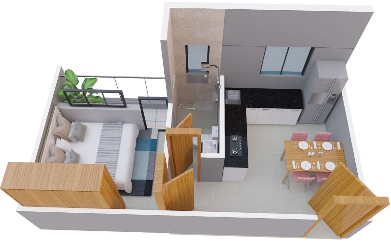 2 BHK Apartment 680 Sq.ft. for Sale in Dum Dum Cantonment, Kolkata