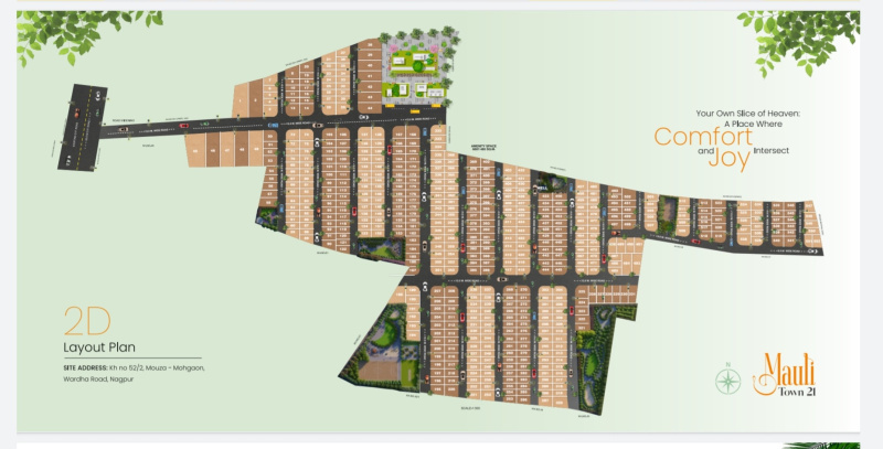  Residential Plot 1100 Sq.ft. for Sale in Wardha Road, Nagpur