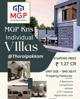 3 BHK Villa for Sale in Thoraipakkam, Chennai
