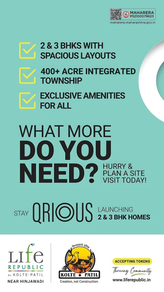 2 BHK Apartment 796 Sq.ft. for Sale in Hinjewadi, Pune