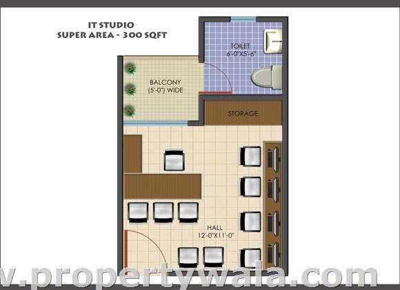 Office Space 300 Sq.ft. for Sale in Sector 63 Greater Noida West