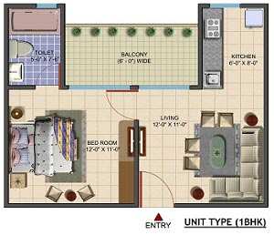 1 BHK Apartment 650 Sq.ft. for Sale in Greater Noida West