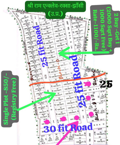  Residential Plot 1000 Sq.ft. for Sale in Civil Lines, Jhansi