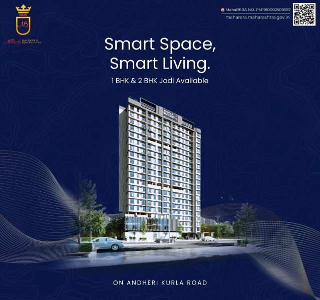 1 BHK 379 Sq.ft. Apartment for Sale in Marol, Andheri East, Mumbai