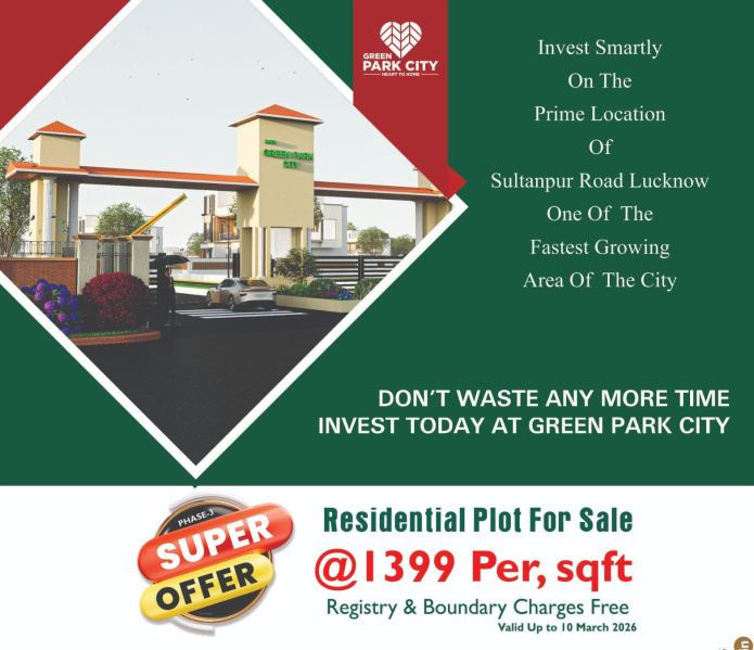  1000 Sq.ft. Residential Plot for Sale in Sultanpur Road, Lucknow