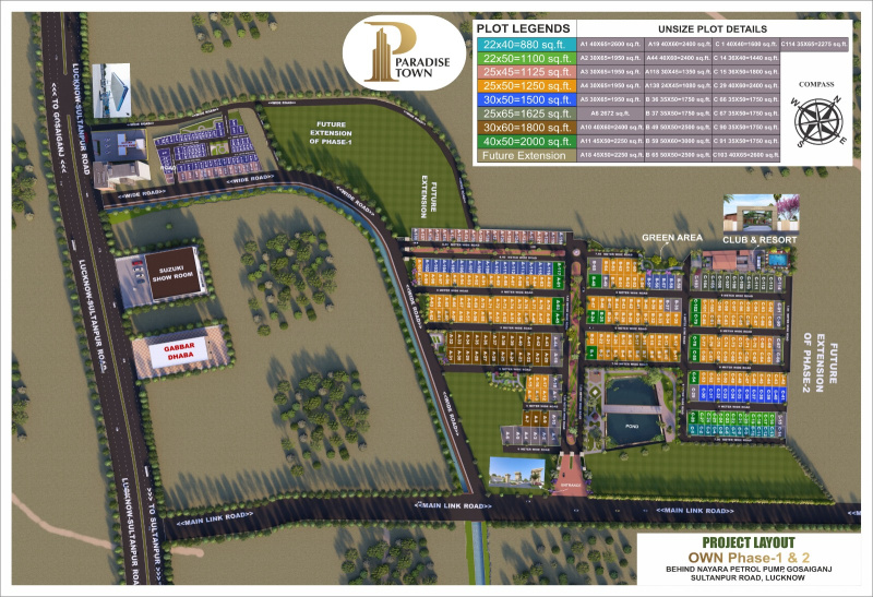  1200 Sq.ft. Residential Plot for Sale in Gosainganj, Lucknow