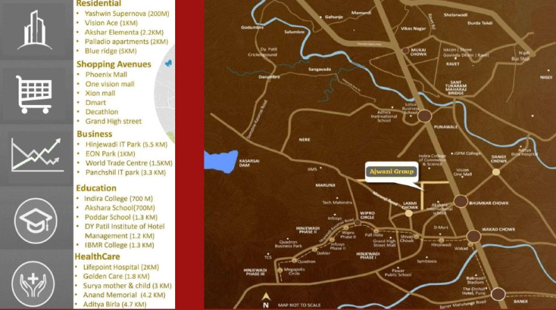 2 BHK 812 Sq.ft. Apartment for Sale in Wakad, Pune