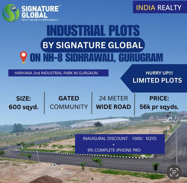  Residential Plot 120 Sq. Yards for Sale in NH 8, Gurgaon