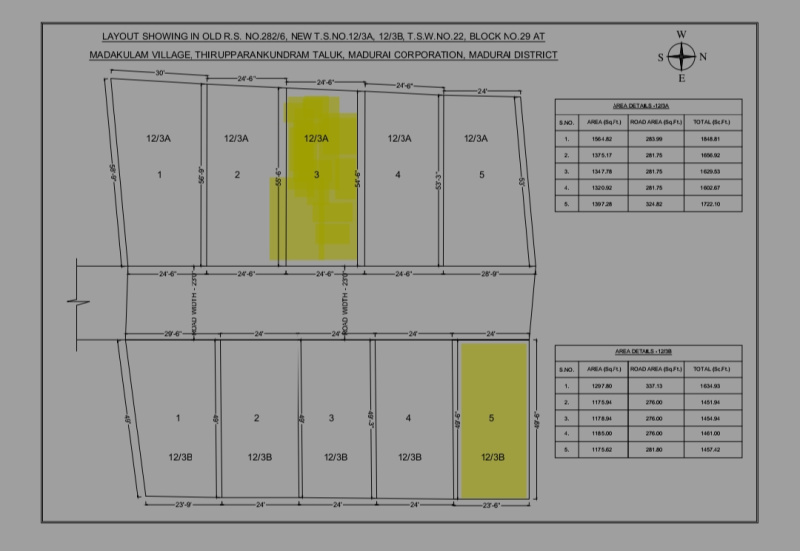  Residential Plot 436 Sq.ft. for Sale in Kalavasal, Madurai