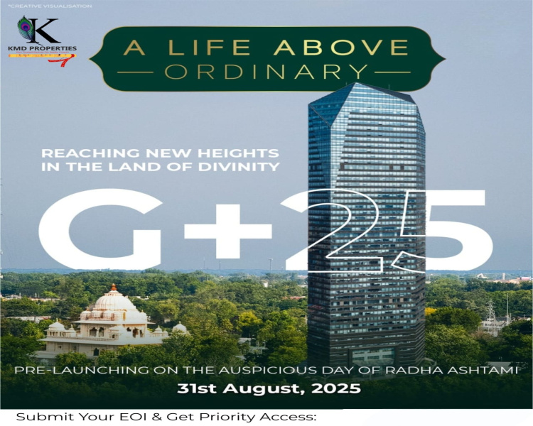 4 BHK Apartment 2298 Sq.ft. for Sale in Chhatikara, Vrindavan