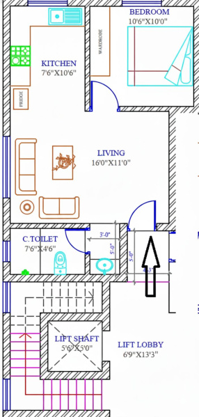 1 BHK 700 Sq.ft. House for Rent in Seelanaickenpatti, Salem