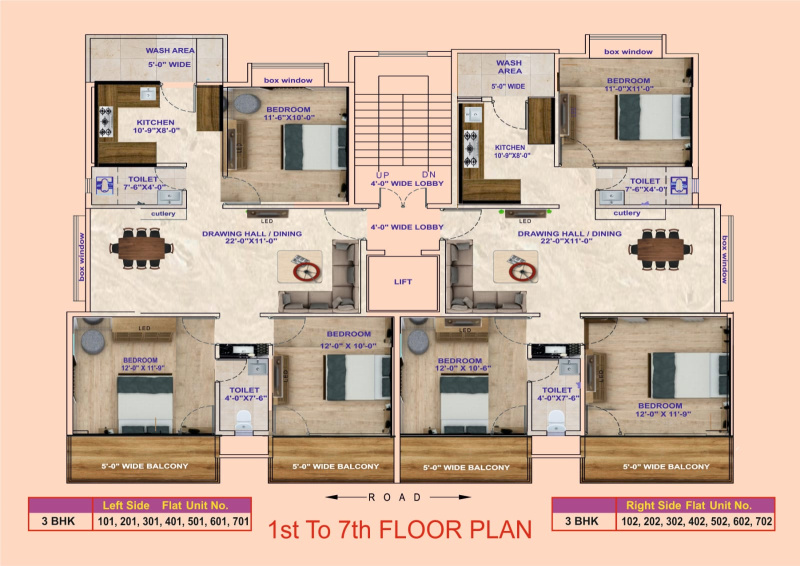 3 BHK Apartment 1550 Sq.ft. for Sale in Omkar Nagar, Nagpur