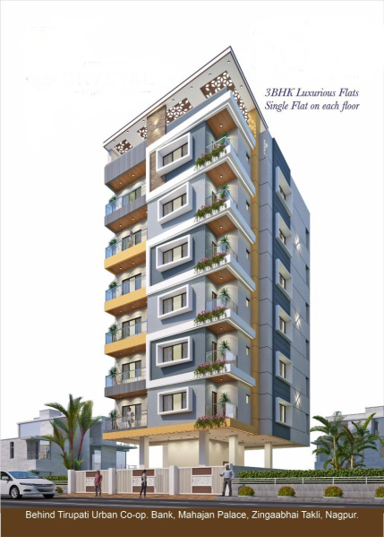 3 BHK Apartment 1452 Sq.ft. for Sale in Zingabai Takli, Nagpur