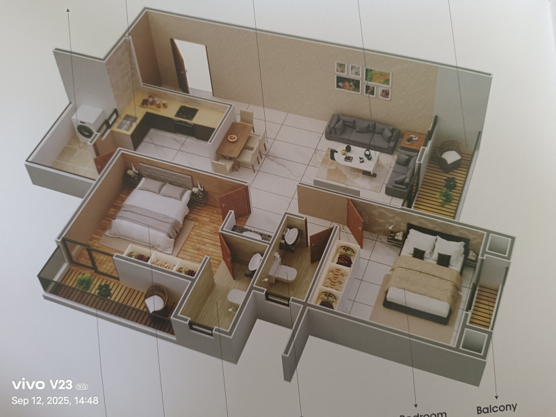 2 BHK Apartment 1000 Sq.ft. for Sale in Manish Nagar, Nagpur