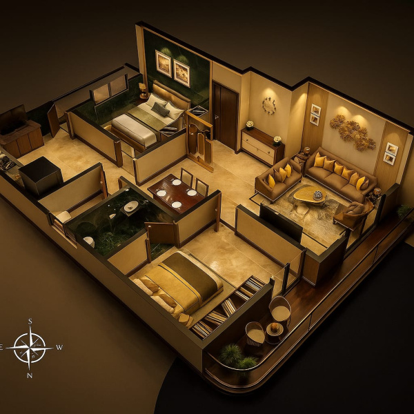 2 BHK 1236 Sq.ft. Apartment for Sale in Narendra Nagar, Nagpur