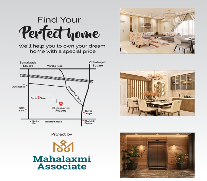 2 BHK 1236 Sq.ft. Apartment for Sale in Narendra Nagar, Nagpur