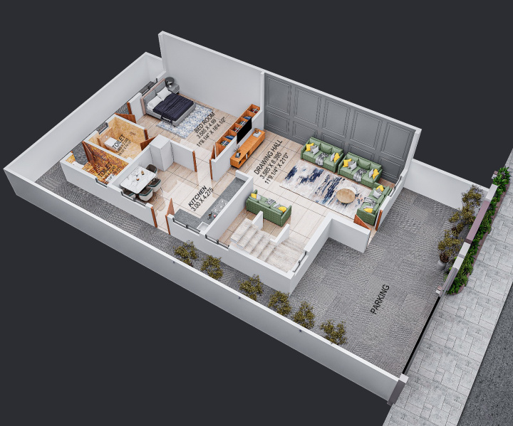 3 BHK House 1463 Sq.ft. for Sale in Bhilgaon, Nagpur