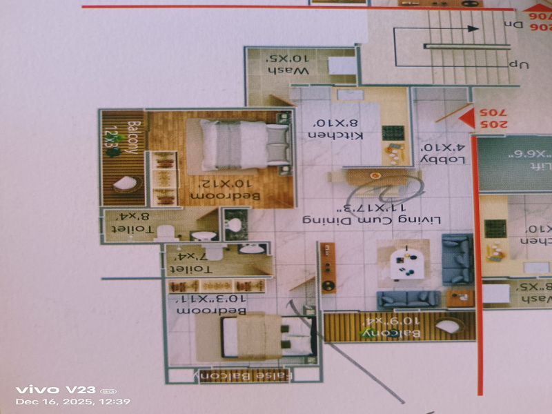 2 BHK 1120 Sq.ft. Apartment for Sale in Ravi Nagar, Nagpur