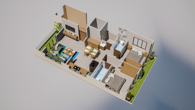 2 BHK 1050 Sq.ft. Builder Floor for Sale in Mankapur, Nagpur