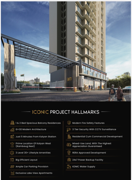 1 BHK 650 Sq.ft. Apartment for Sale in Rambaug, Kalyan West, Thane