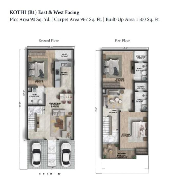4 BHK 1500 Sq.ft. Villa for Sale in RFC Colony, Sirsi Road, Jaipur
