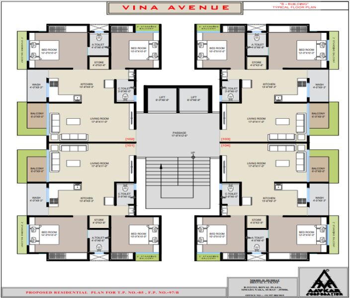 2 BHK Builder Floor 1325 Sq.ft. for Sale in Sarthana Jakatnaka, Surat