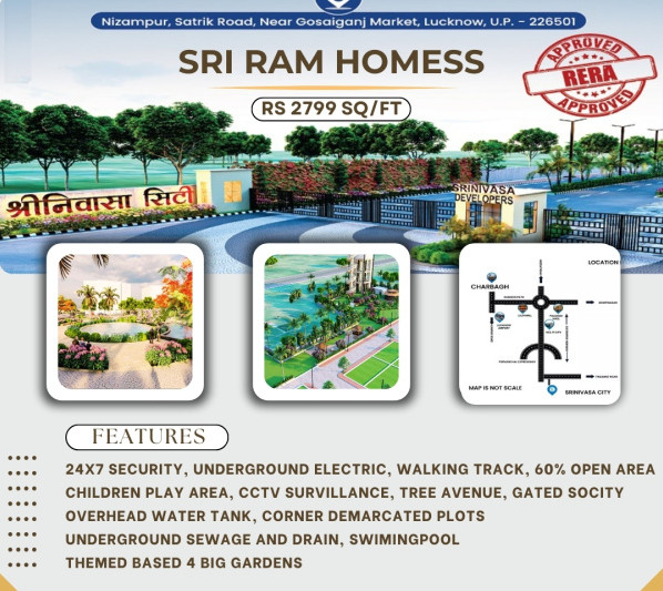  Residential Plot 1000 Sq.ft. for Sale in Gosaiganj, Lucknow