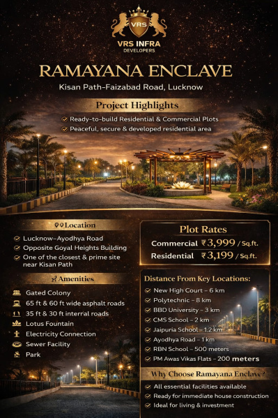  1500 Sq.ft. Residential Plot for Sale in Kisan Path, Lucknow