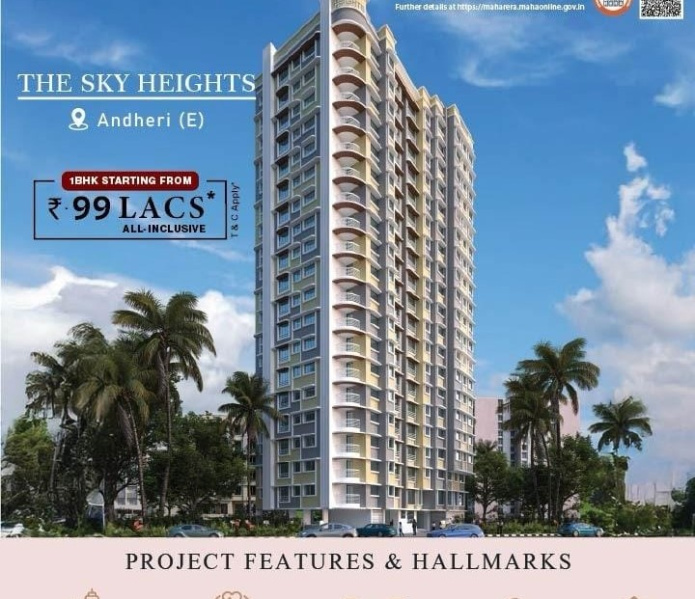 1 BHK 485 Sq.ft. Apartment for Sale in Andheri East, Mumbai