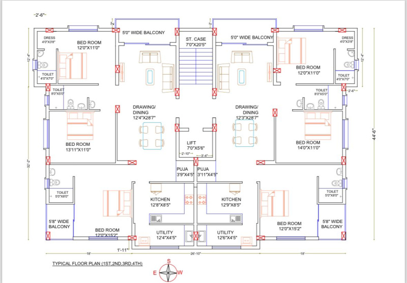 3 BHK Apartment 1450 Sq.ft. for Sale in Saheed Nagar, Bhubaneswar