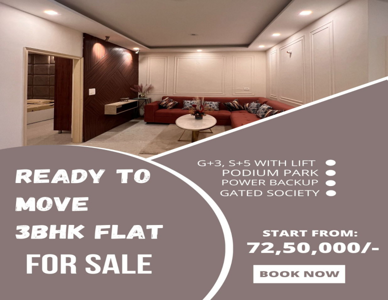 3 BHK 1625 Sq.ft. Apartment for Sale in Nabha Sahib, Zirakpur