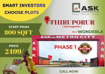  Residential Plot for Sale in Thiruporur, Chennai