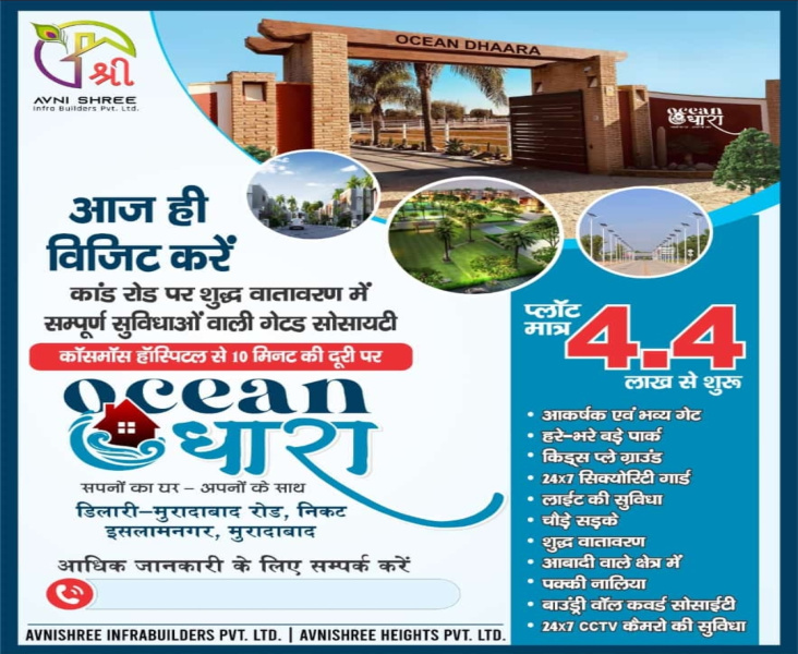  Residential Plot 120 Sq. Yards for Sale in Kanth Road, Moradabad