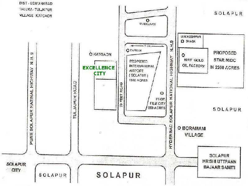 Residential Plot 10000 Sq.ft. for Sale in Boramni, Solapur