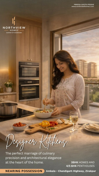 3.5 BHK 2255 Sq.ft. Apartment for Sale in Ambala Highway, Zirakpur